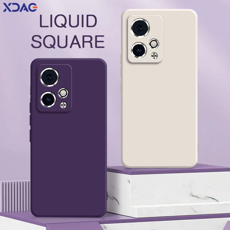 Square Liquid Silicone Soft Phone Case – Enhanced Grip and Protection