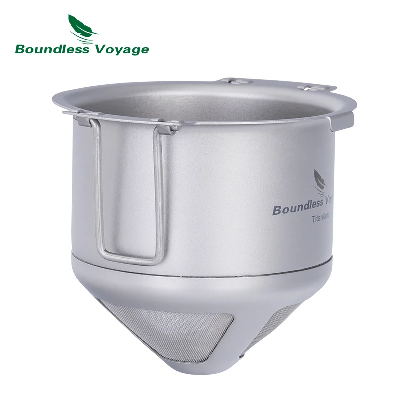 Titanium Reusable Coffee Filter Paperless Coffee Filter Metal Pour Over Maker