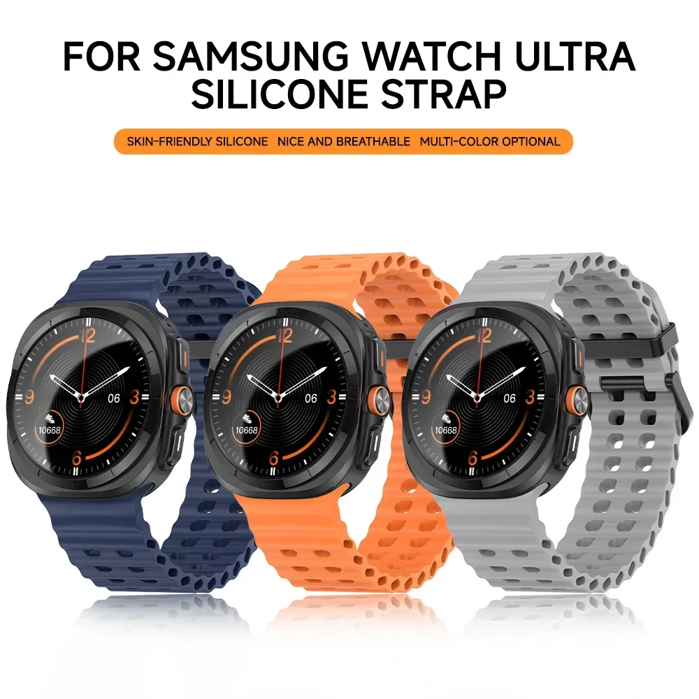 Breathable Silicone Smart Watch Wristband with Accessories Case