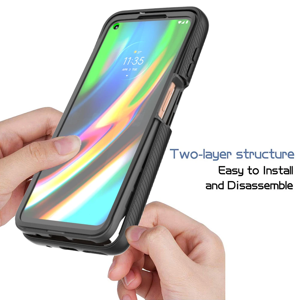 Shockproof Clear Case with Screen Protector