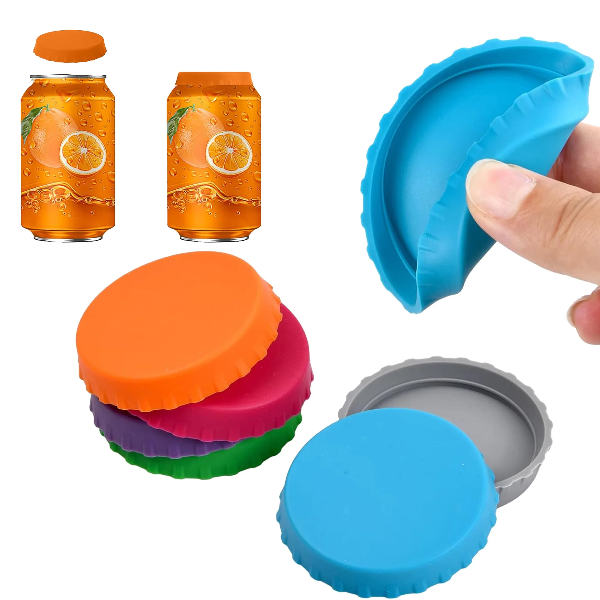 Drink Can Stopper Soft Leak-proof Silicone Water Cup Accessories Can Cover Reusable