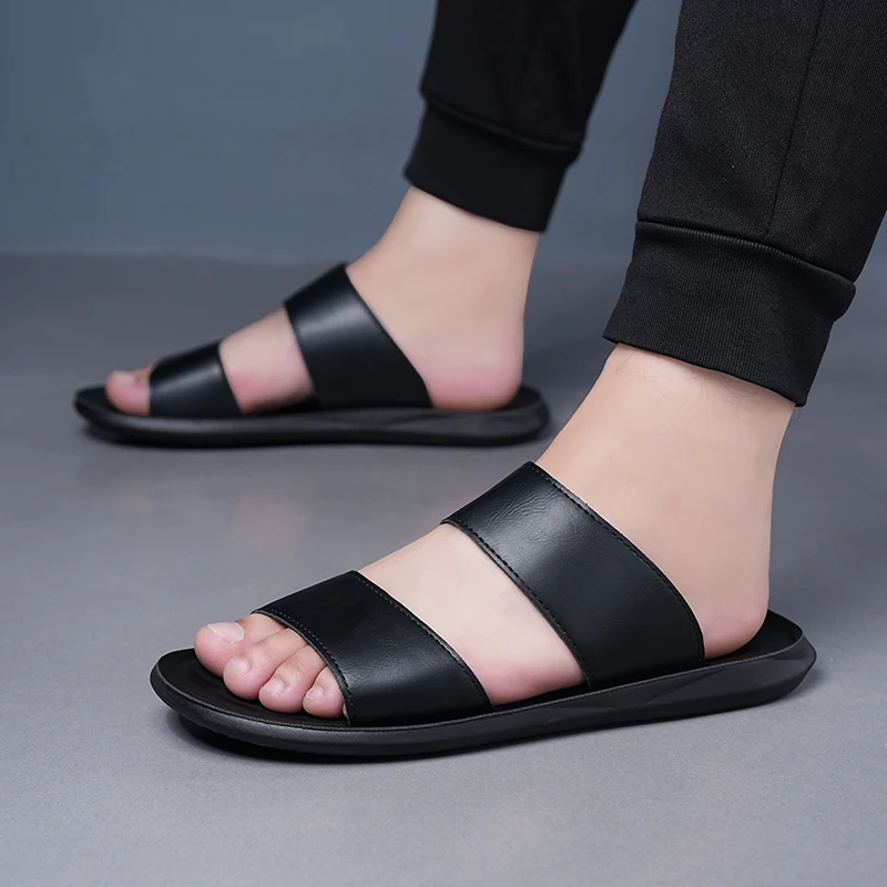 شباشب شاطئ رجالية عصرية متعددة الاستخدامات، صنادل...