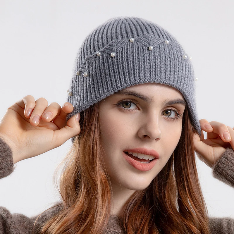 2022 Winter Thickened Men Warm Wool Windproof Hats New Ski Hats Women