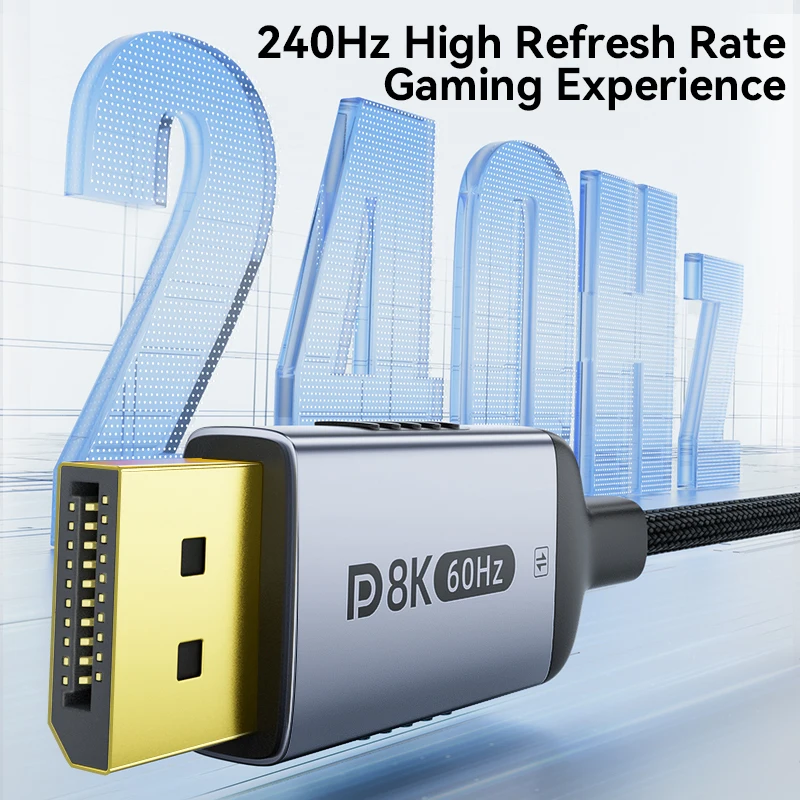 Ultra-High-Definition Type-C to DisplayPort Cable for Gaming and Professional Displays