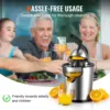 VEVOR Electric Citrus Juicer Orange Juice Squeezer with Two Size Juicing Cones 300W Orange Juice Maker with Soft Grip Handle  6