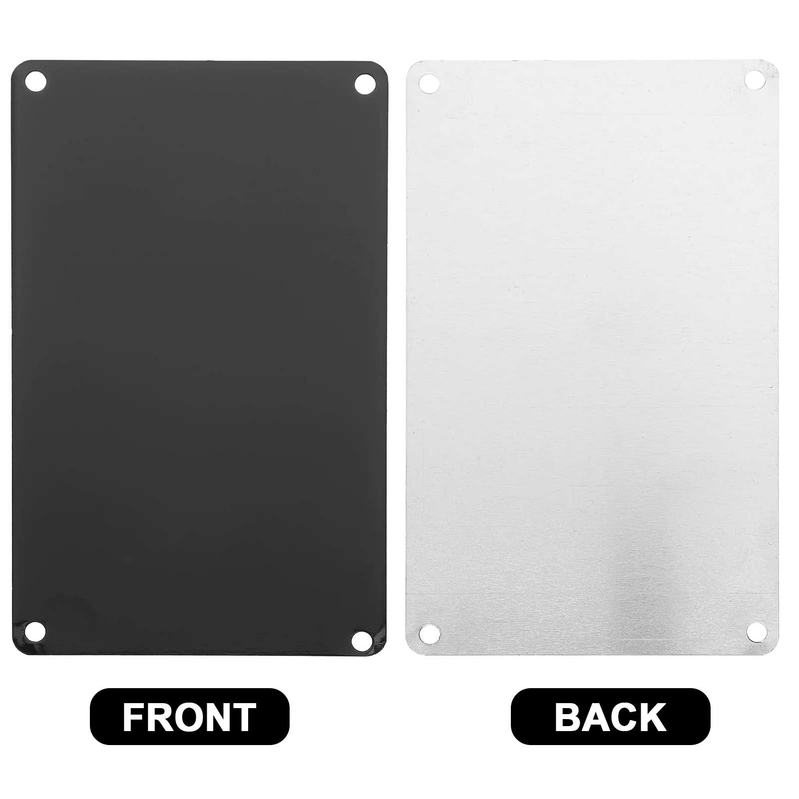 10Pcs Black Aluminum Blank Signs Laser Engraving Plates Metal Nameplates Diy Hotel Door Plate Printing Products MultiFunction
