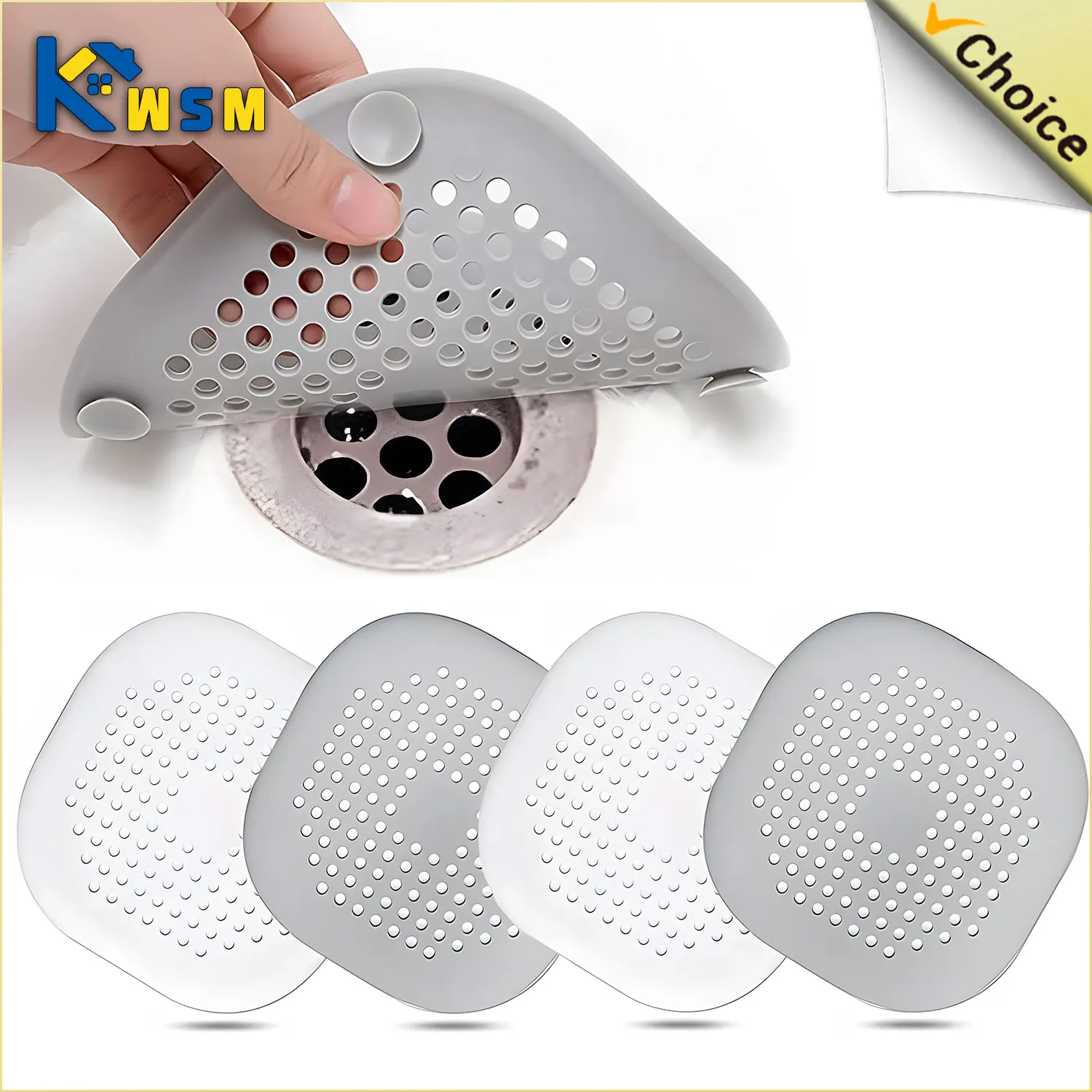 Sink Filter Hair Filter Bathroom Drain Plug Silicone Deodorant Plug Bathroom Accessories shower drain plug shower drain floor drain filter shower sink strainer sink drain strainer drain seal plug floor drain strainer basin drain cover floor drain bathroom water stopper