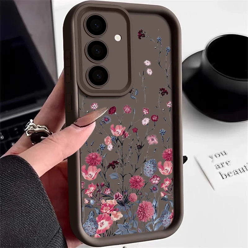 Shockproof Bumper Flower Design Soft Phone Case