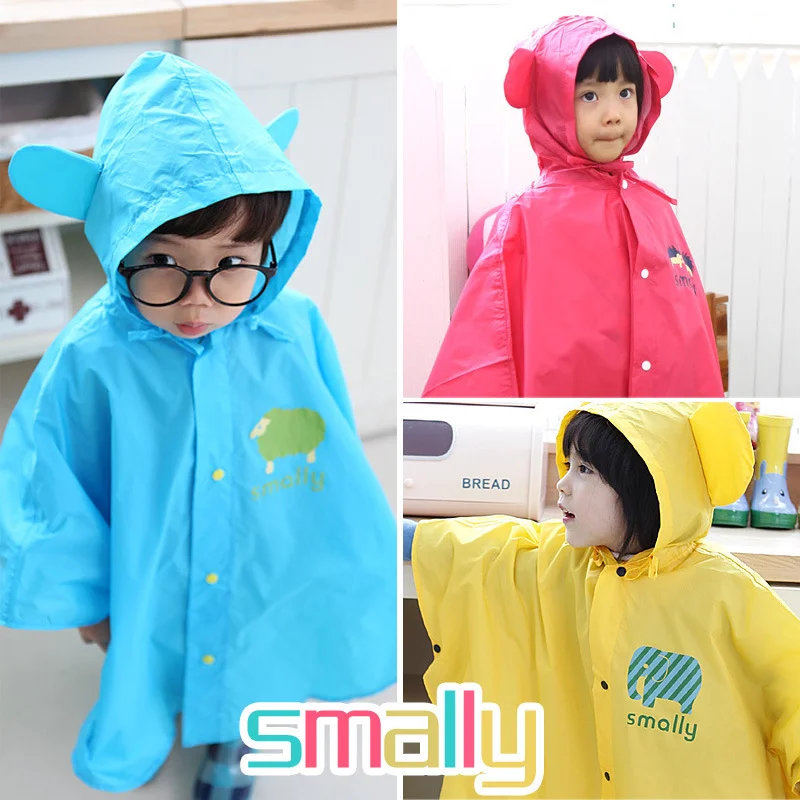 

New Raincoat for Children Cartoon Kids Girls Rainproof Rain Coat Waterproof Poncho Boys Rainwear Kindergarten Baby Rainsuit