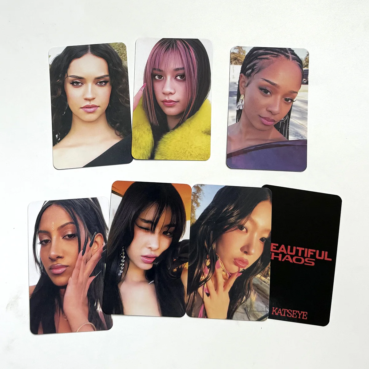 6Pcs/Set KATSEYE Beautiful Chaos New Album SW VC NARA Ver
