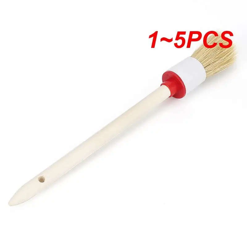 1 ~ 5 Pezzi Spazzole Per Dettagli Auto Set Di Spazzole Per La Pulizia Ruote Per La Pulizia Pneumatici Interni Esterni In Pelle Prese D'Aria Kit Per La