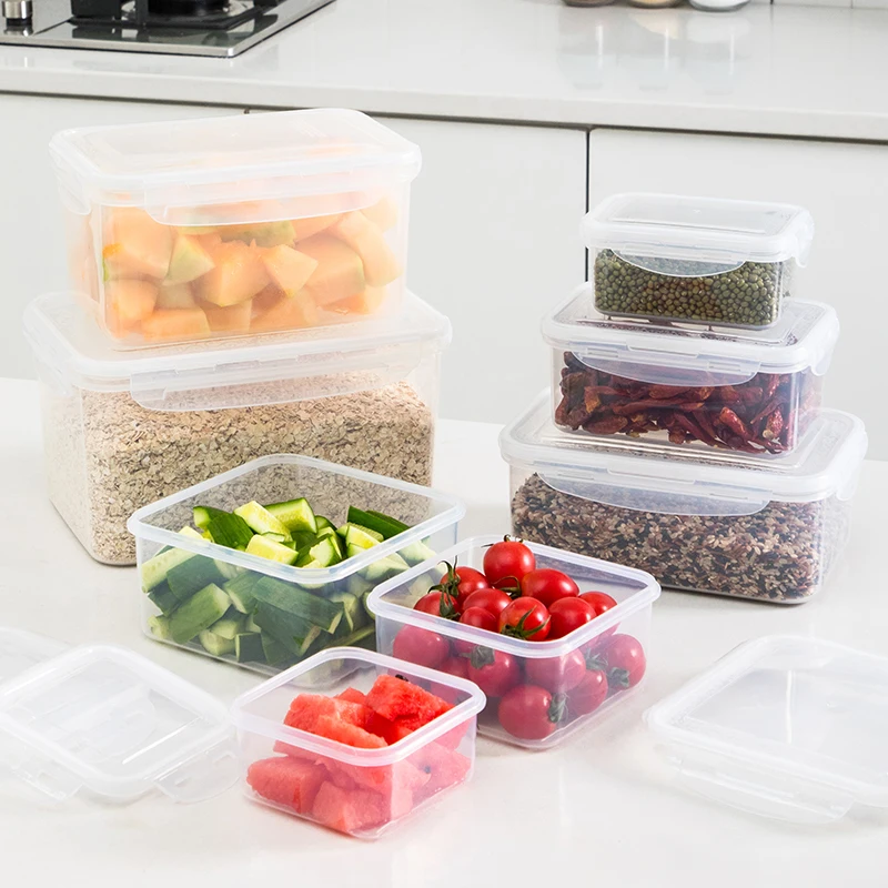 BundleSet8pcsAirtightPlasticStorageContainerswithLidsLeak