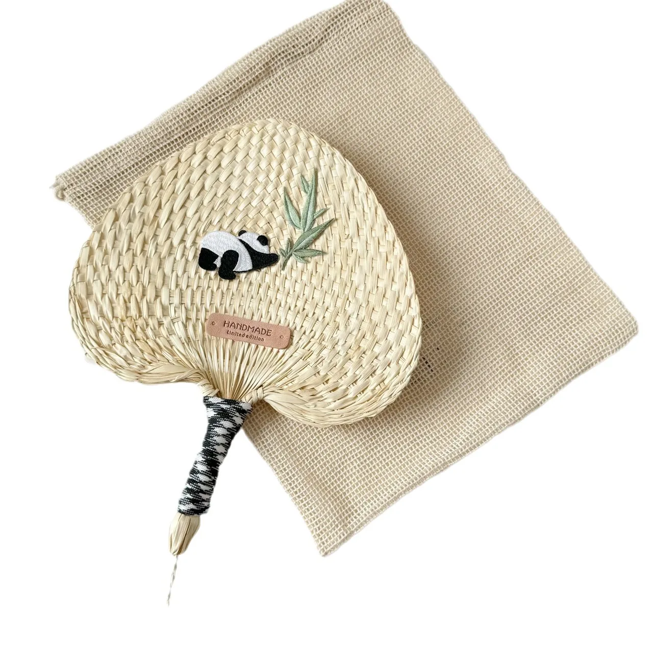 

May New Summer Panda Huahua Handheld Fan, Cute Baby Fan, New Chinese Style Matching Fan, Ancient Style Handheld Fan