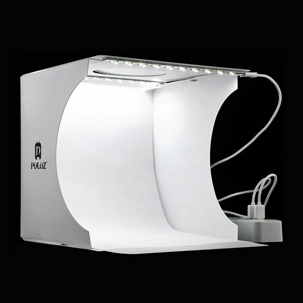 Mini Portable Practical Photo Studio Led Tabletop Shooting Light Box Professional Jewelry Watch With Backdrops For Small Items