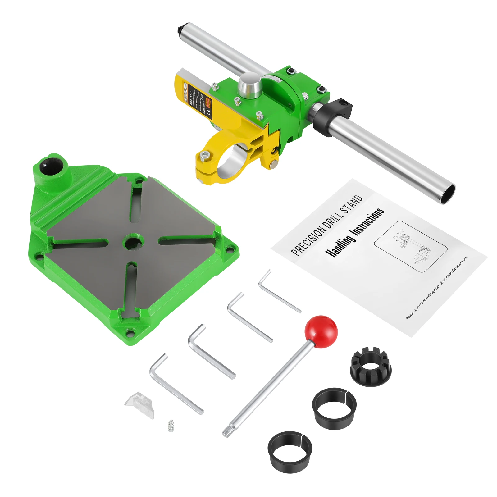 Robuster Handbohrständer mit 90-Grad-Drehklemme, Präzisions-Bohrführung mit Universal-Bohrhalter für Werkstatt und Heimgebrauch – Detail 2