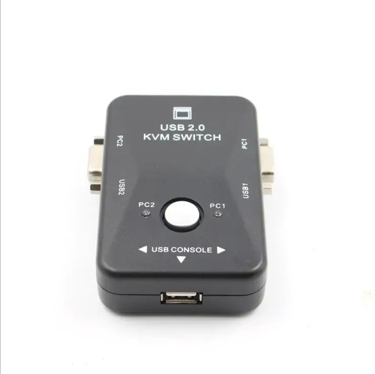 100pcs VGA 수동 스위치 2 in 1 VGA 스위치 2 in 1 비디오 VGA 스위치 in/out
