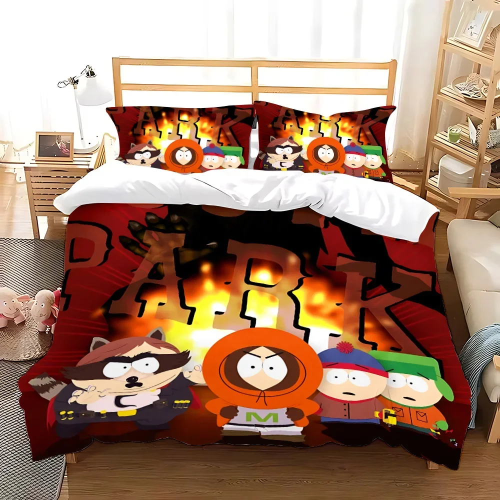 Duvet Cover South Park Pillowcase Bedding Set Adult Boy Girl Bedroom Decoration Children Gift Single Double Large Size