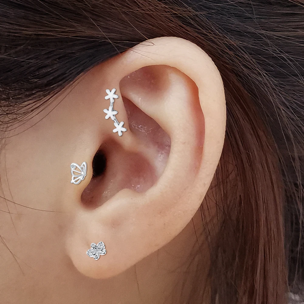 Faux Piercings En Acier Inoxydable - Nez, Sourcil, Lèvre - Taille 3 à 5mm, Unisexe ! - 7