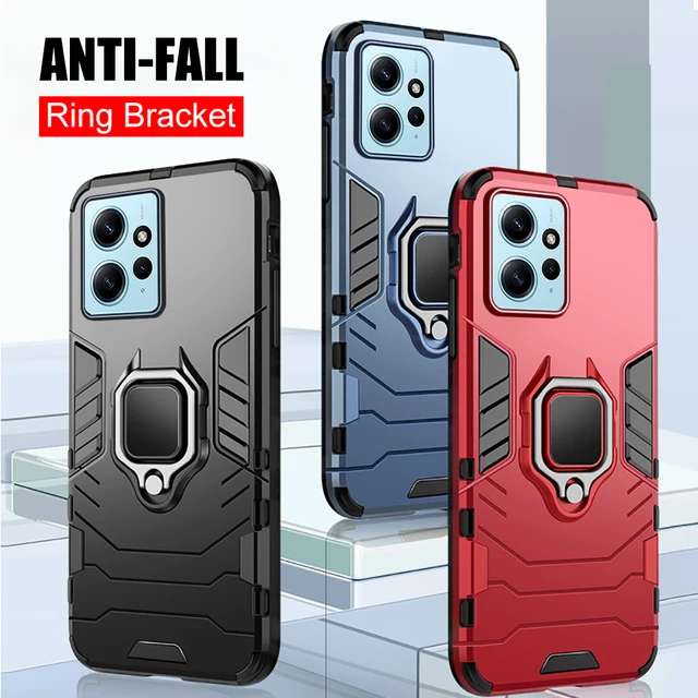 For Xiaomi Redmi Note 12 4G 5G Case Armor Shockproof Coque For Redmi Note  12 Pro Speed Magnet Holder Ring Protect Funda - AliExpress