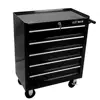 5-Drawer Rolling Tool Cart Organizer Steel Rolling Tool Trolley with Lockable Drawers Portable Tool Storage Chest on Wheels 1