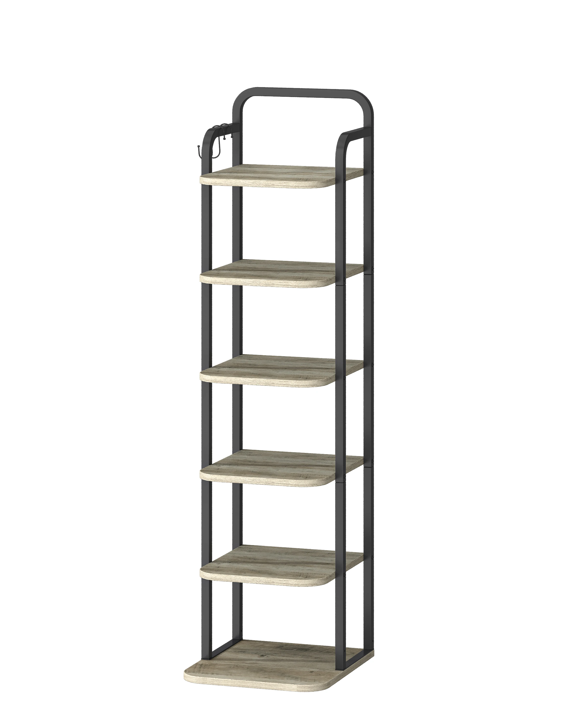 Hzuaneri verticaal schoenenrek, schoenenplanken, houten schoenenorganizer voor kast, entree, schoenentoren voor kleine ruimtes, vrijstaand