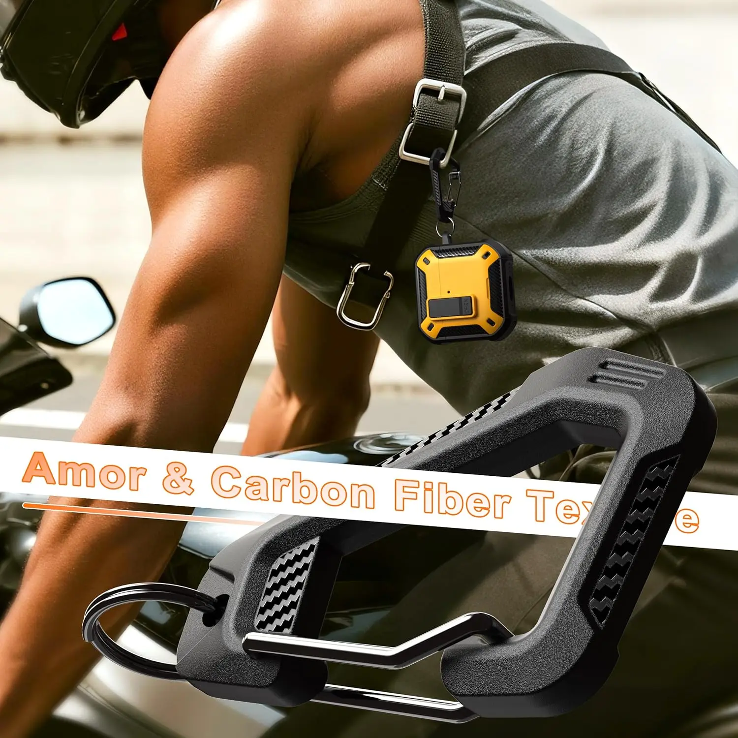 AirPods Pro Rugged Carbon Fiber Case - Drop Protection Cover