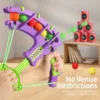 Montessori Throw Sport Slingshot Target Sticky Ball Dartboard Basketball Board Games Educational Children's Outdoor Game Toy 4
