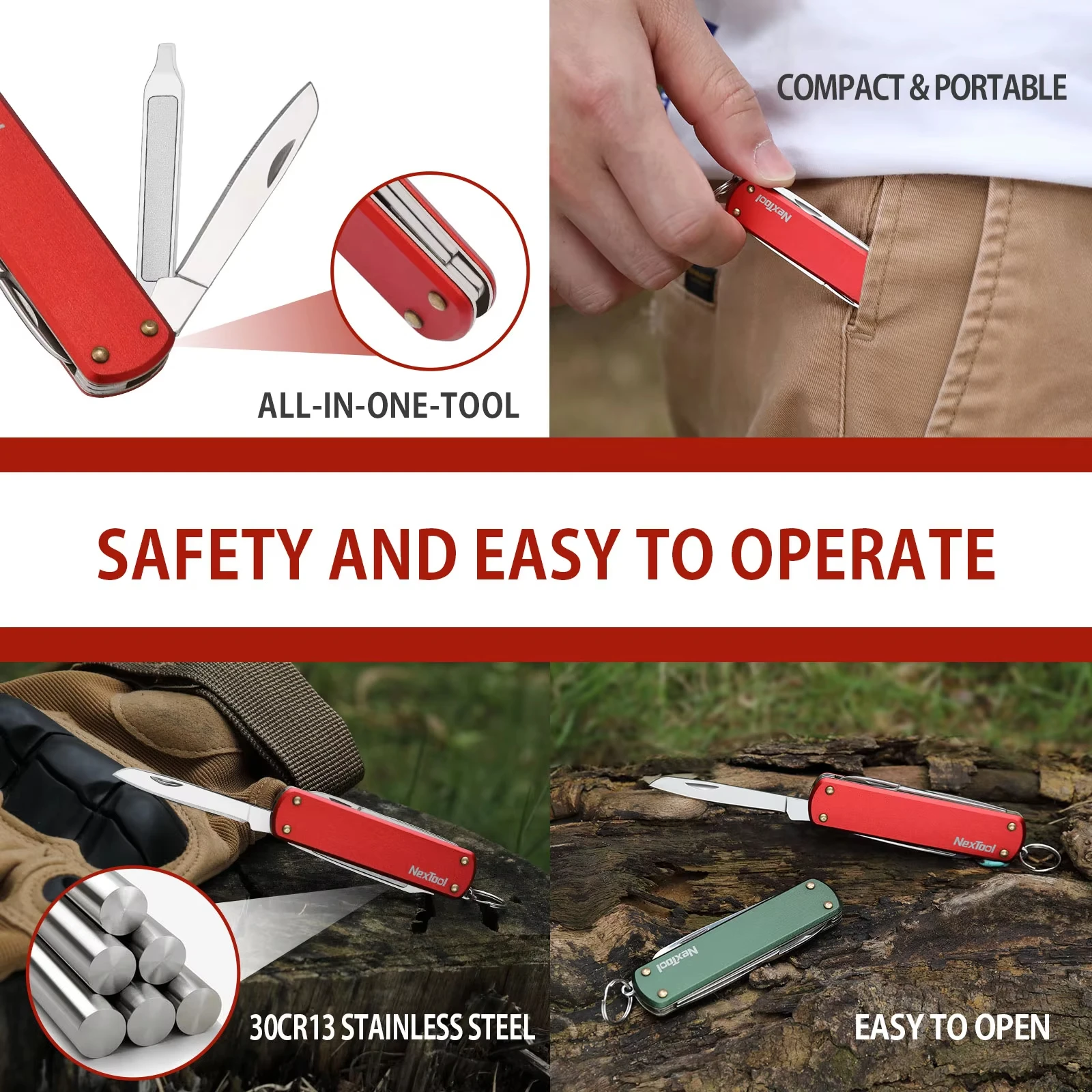 multifunction mini knife scissors screwdriver pocket folding