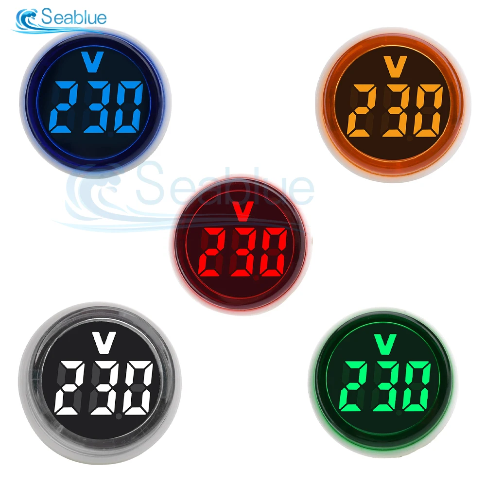 รูปสินค้า มินิวอลต์มิเตอร์ LED 220V วัดแรงดันไฟฟ้า AC