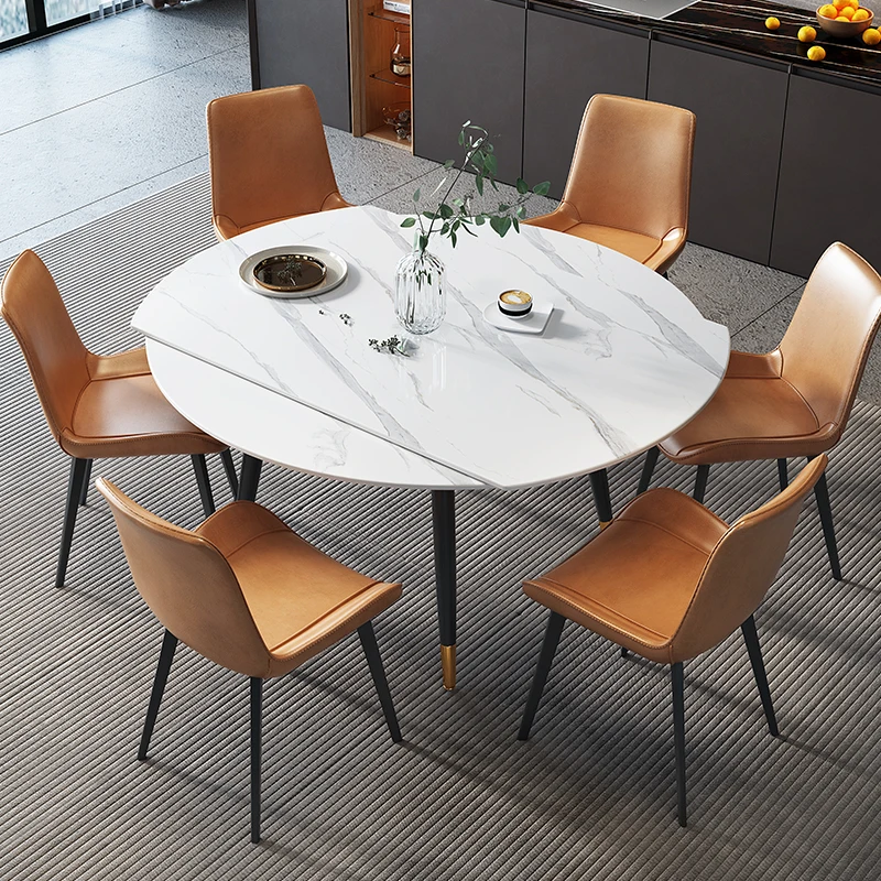 

Center Desk Dining Table Marble Outdoor Balcony Hallway Table Conference Wall Mesas De Comedor Dining Room Furniture WJ35XP