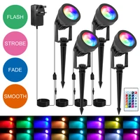 EU/US/UK Plug COB Super Bright Spotlight Led Garden Light Lawn Lamp Low Voltage Landscape Lighting Waterproof Outdoor Lamp 1