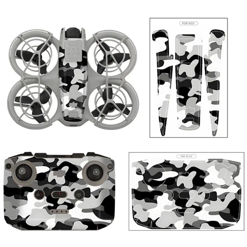 PVC Sticker for DJI Neo Colorful Camo Decorative Sticker Combo Protective Film Anti-Scratch Cool Skin for DJI Accessories