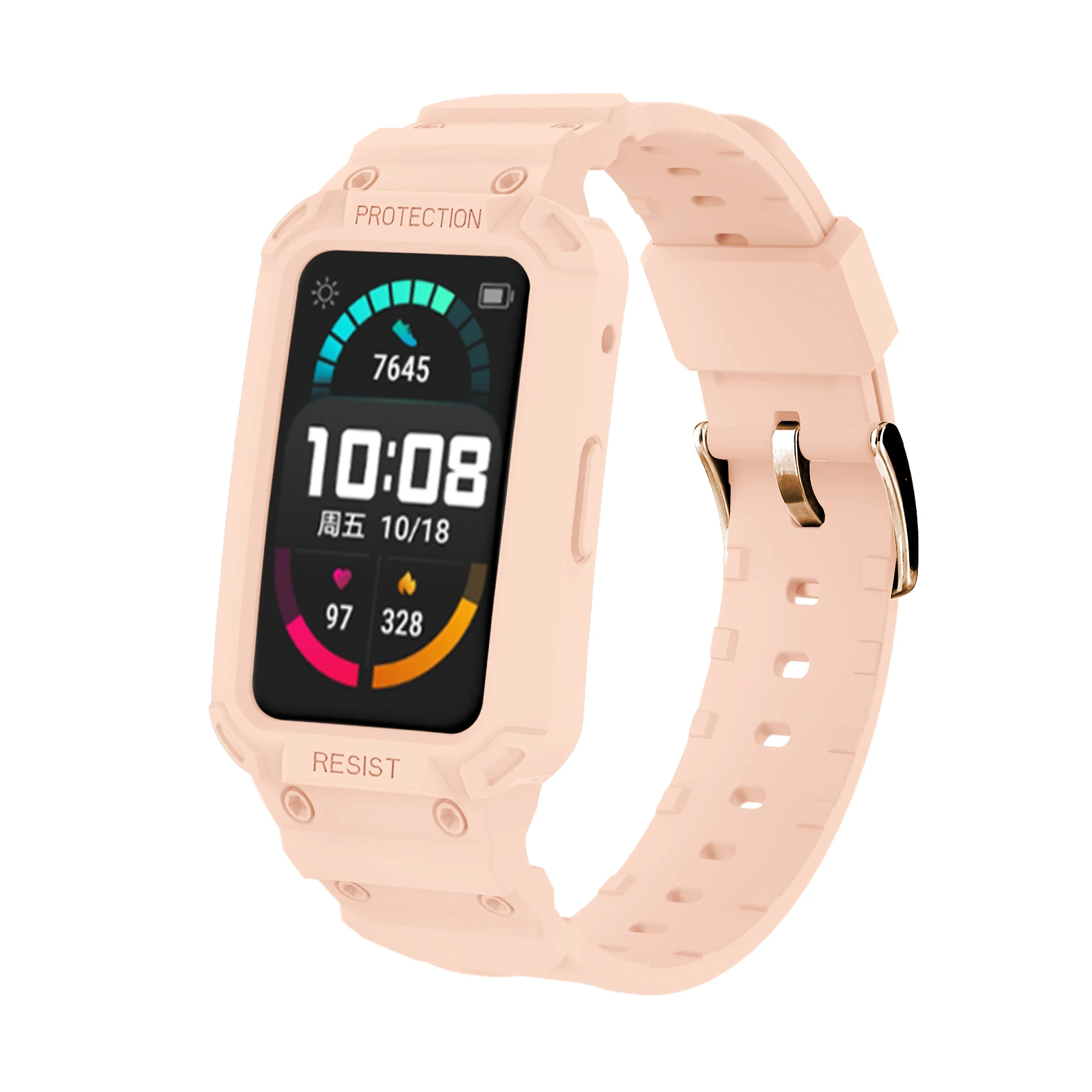 Premium TPU Edge Shell Watchband Cover Protector – Full Bumper Case for Smart Wristband Accessories