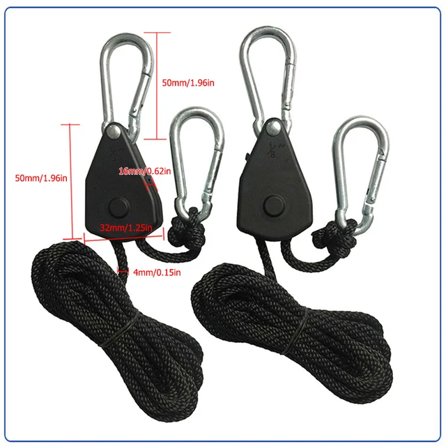 16-1PCS Pulley Hook Pulley Rope Pulley Lifting Tent Clip Carabiner Canoe  Bow Stern Rope Camping Tent Tensioner Camping Supplies - AliExpress