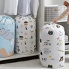 Large Capacity Clothes Storage Bag Portable Drawstring Organizer Closet Dust-proof Quilt Pillow Organizer Bedding Storage 2
