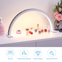 Half Moon nail lamp, Half moon nail table lamp, Nail technology with arch lamp, nail lamp shine, bright light, zebra print 2