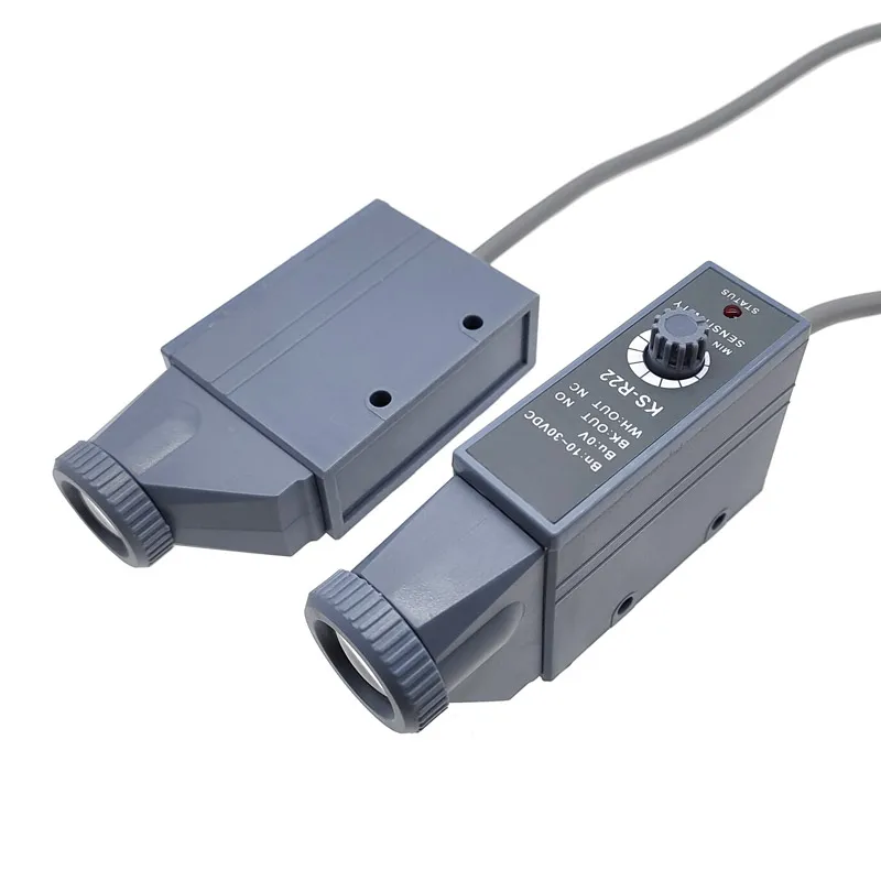 1Pcs 색상 코드 센서 KS-W22-R22-RG22-W22T-WG22 10-30V 감지 광전 스위치 색상 마크 자동 색상 인식