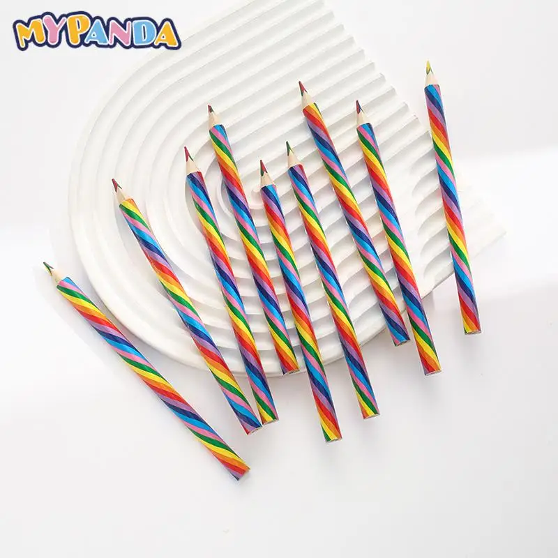 

1Pc Rainbow Pencil Four-color Core Pencil Stationery Graffiti Drawing Painting Tool Office School Supplies
