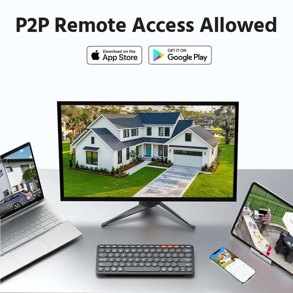 ANNKE Smartest 4MP Super HD PTZ Camera Security POE Camera 4X