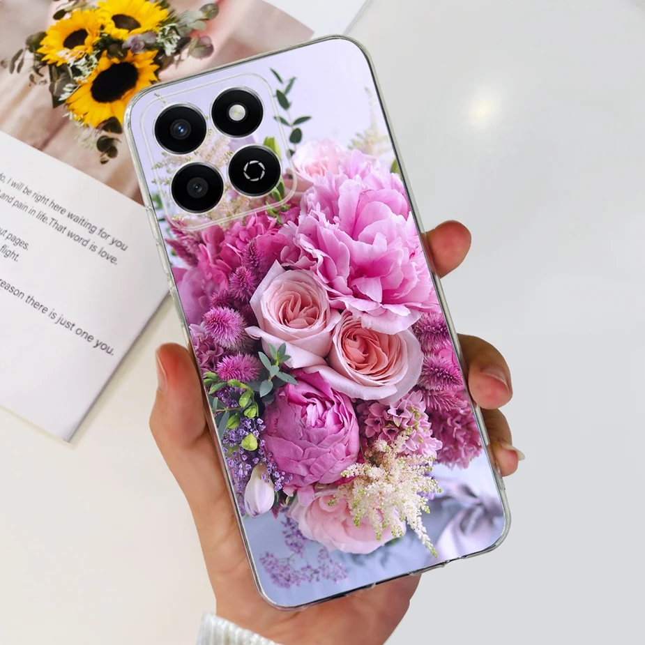 Cute Cat Butterfly Painted Soft Silicone Phone Case Cover