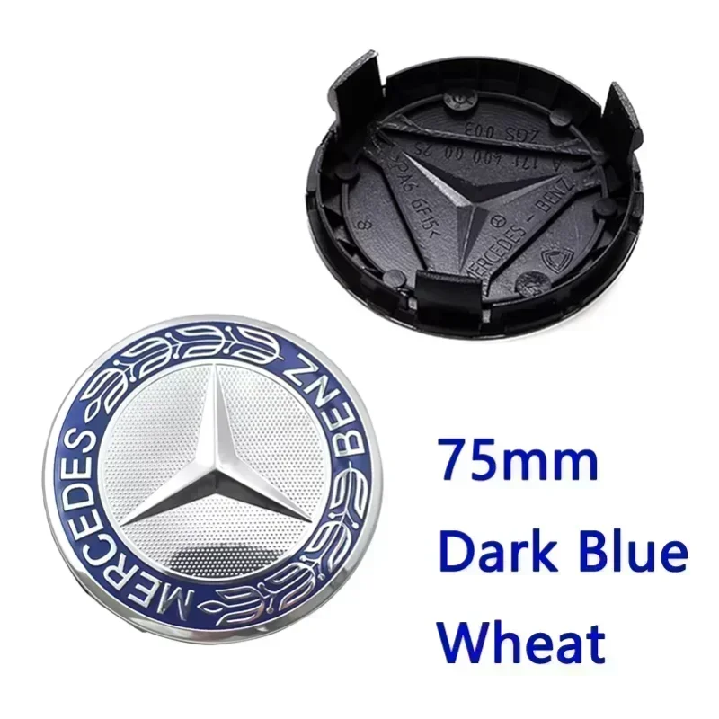 80-40-20 PCS 56mm 60mm 68mm For GLA GLB GLC A B C E Mercedes Benz Car Wheel Hub Center Caps Cover Badge Emblem Logo 75mm 3Pin 5