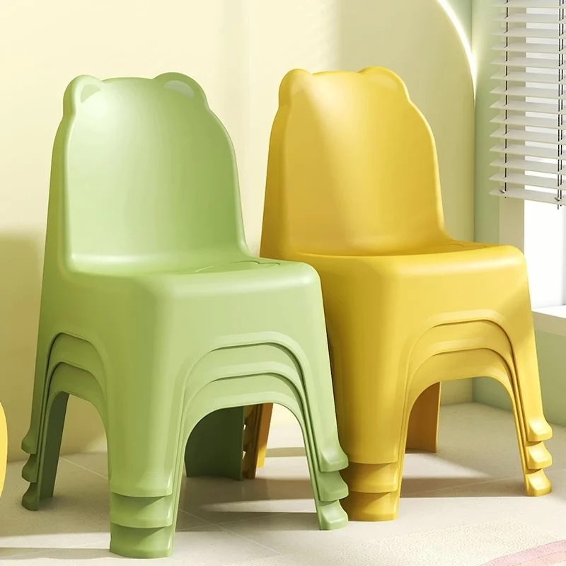 Stepladder Plastic chair for kids Anti slip desk chair for girls Children Home Portable kids chairs Space saving furniture