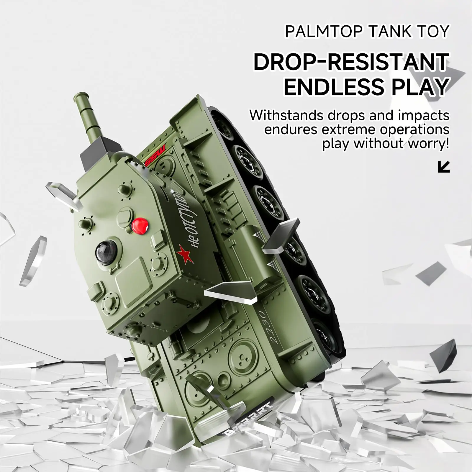 Mini Tank Télécommandé Infrarouge 1/64 - 330 Fonctions avec Son et Lumière