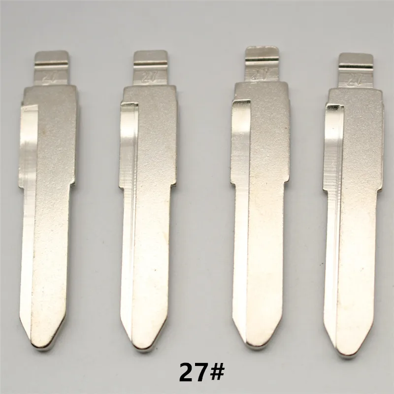 

FLYBETTTER OEM 50Pcs 27# Metal Uncut Flip KD Remote Key Blade For Mazda Mid Slot