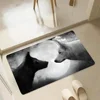 1PC Wolf Floor Mats Door Mats Household Carpets Foot Mats Kitchen And Bathroom Absorbent Non-slip Mats Home Decoration Carpets 2