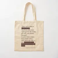 The Secret History Donna Tartt Quote Cot  Canvas Bag Shoulder Bag Foldable Women Fashion Grocery Reusable Shopper Fabric 1