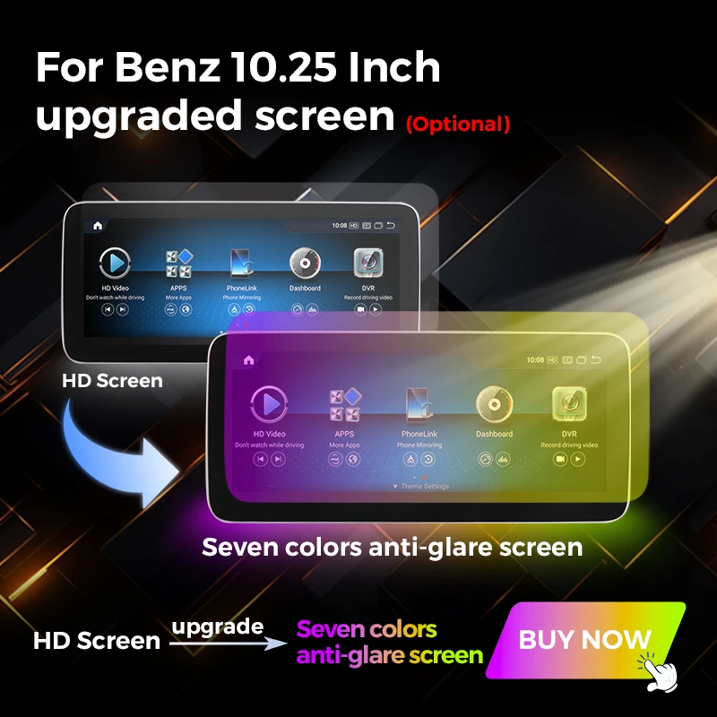 Accessories Link For Qualcomm Snapdragon BMW Benz Screen 360 Camera Voice Control Blu-ray Anti-glare Screen