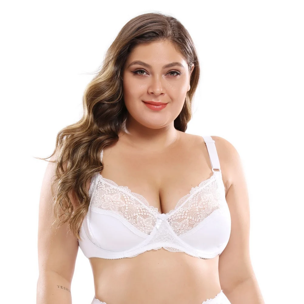 Plus Size Bras Women Lace Push Up Bralette Crop Top Women Sexy