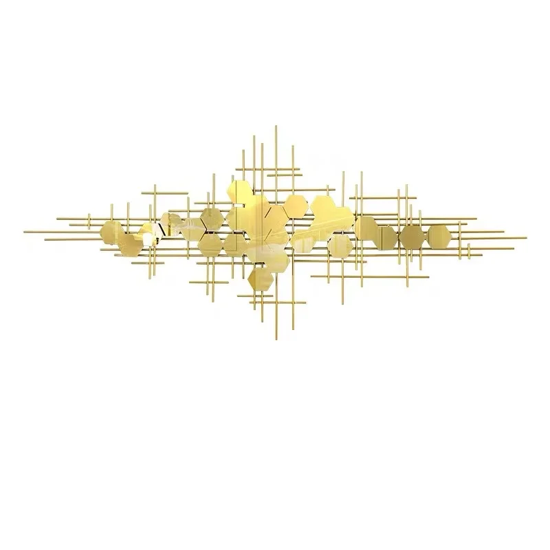 

Modern Light Luxury Living Room Metal Wall Art Painting Pictures For Home Decor