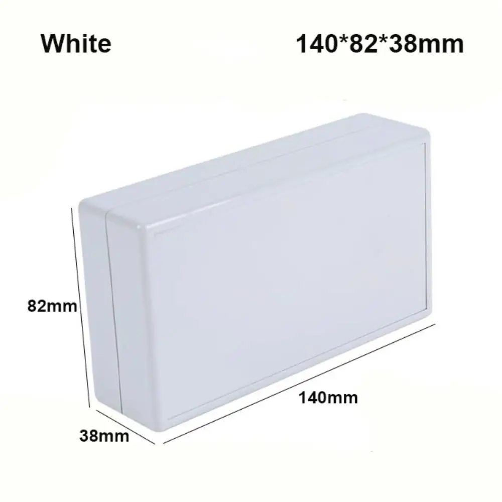 Durable Waterproof ABS Plastic Enclosure Box - Multi-Style Electronic Storage Case in White & Black